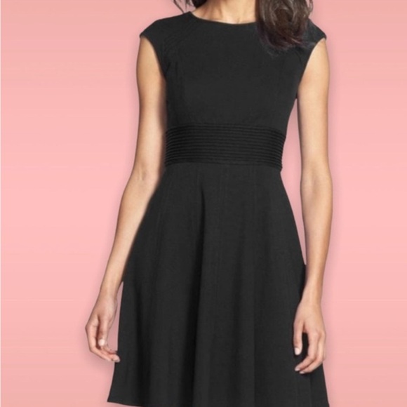 Eliza J Black Cap Sleeve Dress - Picture 1 of 6